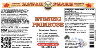 Hawaii Pharm Evening Primrose product packaging