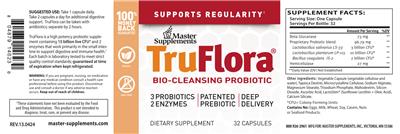 Master Supplements TruFlora source label used in the packaging illustration