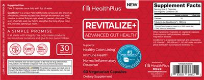 Health Plus Revitalize+ source label used in the packaging illustration