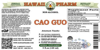 Hawaii Pharm Cao Guo Non-Alcohol product packaging