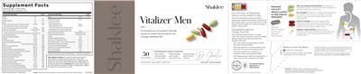 Shaklee Vitalizer Men source label used in the packaging illustration