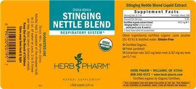 Herb Pharm Stinging Nettle Blend product packaging