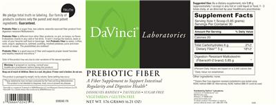 DaVinci Laboratories Prebiotic Fiber product packaging