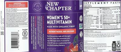 New Chapter Women's 50+ Multivitamin Berry Citrus Flavored source label used in the packaging illustration
