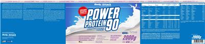 Body Attack Sports Nutrition Power Protein 90 Blueberry-Yoghurt Cream product packaging