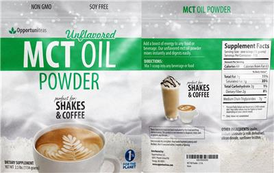 Opportuniteas MCT Oil Powder Unflavored product packaging