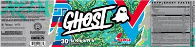 GHOST Greens 'Merica Pop source label used in the packaging illustration