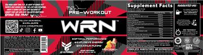 FINAFLEX WRN Pre-Workout Fruit Punch source label used in the packaging illustration