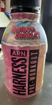 ARN Arms Race Nutrition Harness Rainbow Sherbet source label used in the packaging illustration