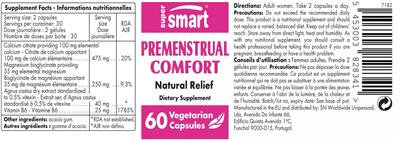 SuperSmart Premenstrual Comfort product packaging