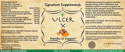 Signature Supplements Ulcer X product packaging