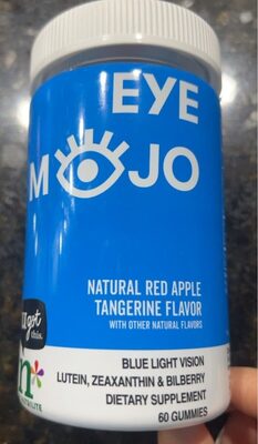 N by Nutrilite Eye Mojo Natural Red Apple Tangerine Flavor source label used in the packaging illustration