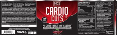 NDS Nutrition Cardio Cuts 4.0 Cherry Slush source label used in the packaging illustration