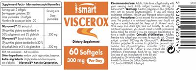 SuperSmart Viscerox 300 mg product packaging