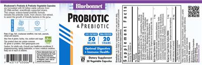 Bluebonnet Probiotic & Prebiotic 50 Billion product packaging