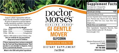 Doctor Morse's Healing Herbs GI Gentle Mover product packaging
