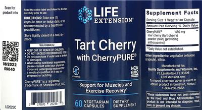 Life Extension Tart Cherry with CherryPURE product packaging