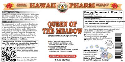 Hawaii Pharm Queen of the Meadow product packaging
