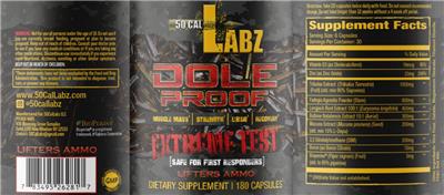 50CalLabz Dole Proof source label used in the packaging illustration