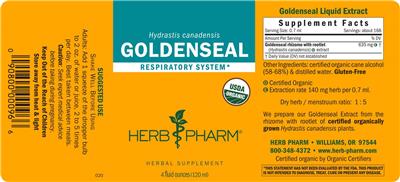 Herb Pharm Goldenseal source label used in the packaging illustration