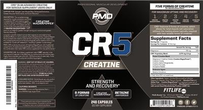 PMD CR5 source label used in the packaging illustration