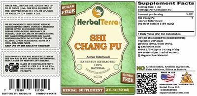 Herbal Terra Shi Chang Pu Sugar Free Alcohol Free product packaging