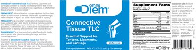 OmneDiem Connective Tissue TLC Unflavored source label used in the packaging illustration