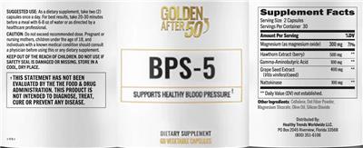 Golden After 50 BPS-5 source label used in the packaging illustration