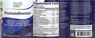 Pure Essence ProstateEssence product packaging