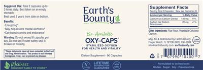 Earth's Bounty Oxy-Caps product packaging