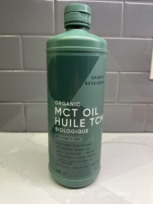 Sports Research Organic MCT Oil C8 + C10 + C12 product packaging