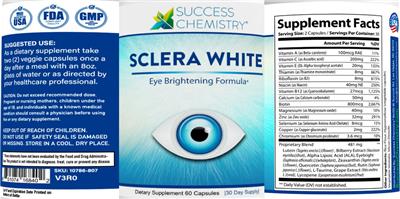 Success Chemistry Sclera White source label used in the packaging illustration
