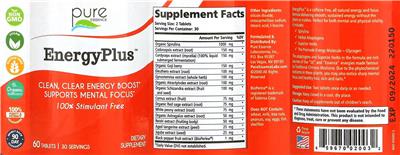 Pure Essence EnergyPlus source label used in the packaging illustration