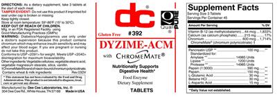 DC Dyzime-ACM source label used in the packaging illustration