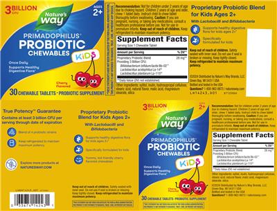 Nature's Way Primadophilus Kids Cherry Flavored product packaging