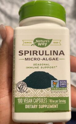 Nature's Way Spirulina Micro-Algae 760 mg product packaging