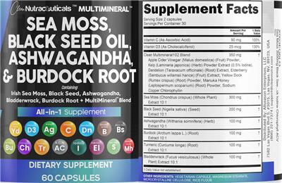 Clean Nutraceuticals Multimineral source label used in the packaging illustration