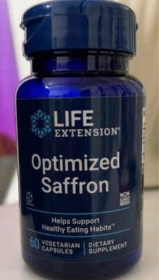 Life Extension Optimized Saffron product packaging