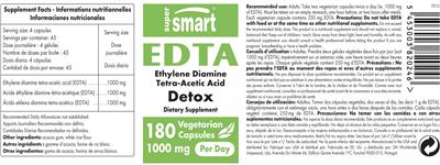 SuperSmart EDTA Detox 1000 mg product packaging