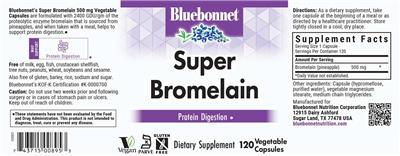 Bluebonnet Super Bromelain product packaging