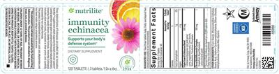 Nutrilite Immunity Echinacea source label used in the packaging illustration