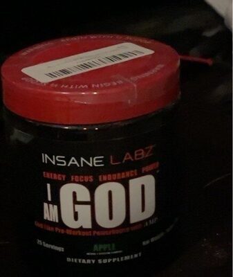 Insane Labz I Am God Apple product packaging