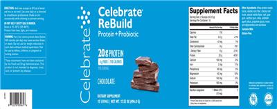 Celebrate Celebrate ReBuild Chocolate source label used in the packaging illustration