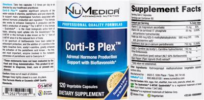 NuMedica Corti-B Plex product packaging