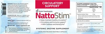 Master Supplements NattoStim source label used in the packaging illustration