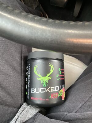 DAS Labs Bucked Up Pre-Workout KO Kiwi source label used in the packaging illustration