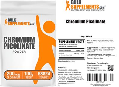 BulkSupplements.com Chromium Picolinate product packaging