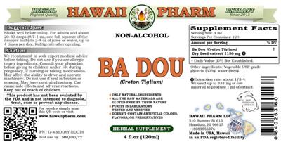 Hawaii Pharm Ba Dou Non-Alcohol source label used in the packaging illustration