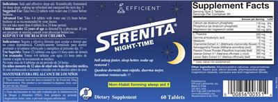 Efficient Serenita Night-Time product packaging
