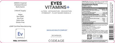 Codeage Eyes Vitamins+ source label used in the packaging illustration